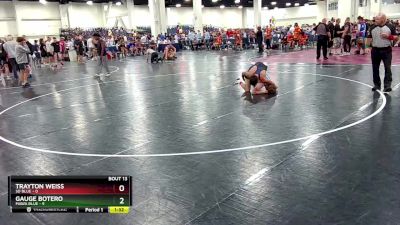 120 lbs Round 4 (8 Team) - Gauge Botero, MAWA Blue vs Trayton Weiss, SD Blue