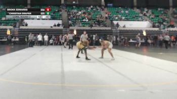 6A 165 lbs Cons. Round 3 - Christian Draper, Oxford vs Bronx Edwards, Southside Gadsden
