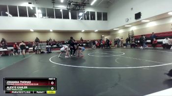 100-105 lbs Round 3 - Alexys Kahler, Toro World Club vs Johanna Thomas, Thunder Mountain Wrestling Club