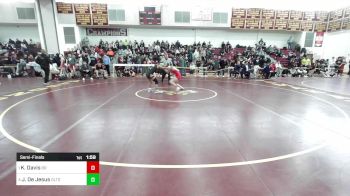 114 lbs Semifinal - Kennedie Davis, Bridgewater-Raynham vs Jerymar De Jesus, Greater Lawrence