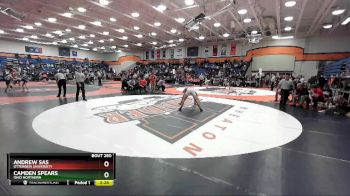 141 lbs Cons. Round 2 - Andrew Sas, Otterbein University vs Camden Spears, Ohio Northern