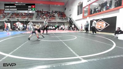 45 lbs Consi Of 4 - Lane Denton, Checotah Matcats vs Koen Wiggins, Roland Youth League Wrestling