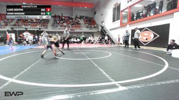 45 lbs Consi Of 4 - Lane Denton, Checotah Matcats vs Koen Wiggins, Roland Youth League Wrestling