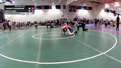 105 lbs Champ. Round 1 - Barrett Stemberger, Impact Wrestling Academy vs Harley Mann, Virginia Team Predator