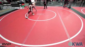 80 lbs Consi Of 4 - Jamey Scott, Northeast Take Down Club vs Haskel Hertz, Warner Eagles Youth Wrestling