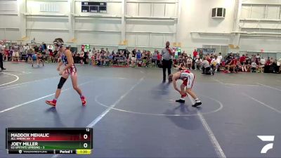 80 lbs Round 1 (6 Team) - Joey Miller, U2 Upstate Uprising vs Maddox Mehalic, All American