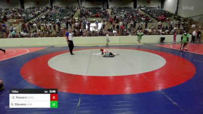 70 lbs Quarterfinal - Carson Powers, Teknique Wrestling vs Strafford Stevens, Level Up Wrestling Center