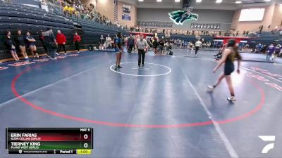 114 lbs Cons. Round 1 - Erin Farias, Klein Collins (Girls) vs Tierney King, Plano West (Girls)