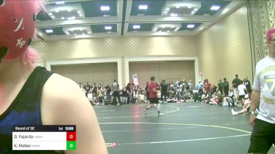 132 lbs Round Of 32 - Damian Fajardo, Hawkeye WC vs Kaizehya Mateo, Hawaii Island WC