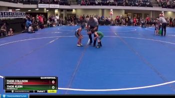 40 lbs Quarterfinal - Thor Collison, Becker Bulldogs vs Thor Klein, Paynesville