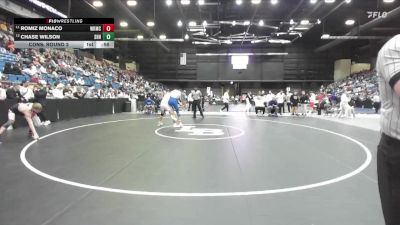 144 lbs Cons. Round 2 - Romiz Monaco, Wichita-Kapaun Mt. Carmel vs Chase Wilson, Spring Hill HS