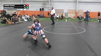 76 lbs Quarterfinal - Brooks Bialo, Bad Karma vs Tanner Huskey, Unattached