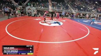 100-108 lbs Semifinal - Kaylin Dines, Glenrock Wrestling Club vs Peyton Arnhold, Shoshoni Sharp Shooters