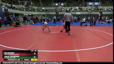 85 lbs Round 4 - David Wesierski, ISI WRESTLING CLUB vs Bo Rooney, Outlaw Wrestling Club