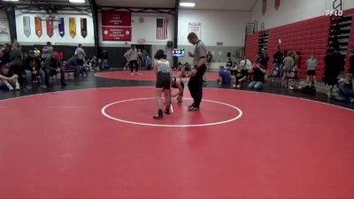57 lbs Cons. Semi - Wyatt Smith, PALMYRA YOUTH WRESTLING CLUB vs Kendric Bruhl, Fort Madison Wrestling