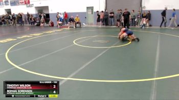 132 lbs 5th Place Match - Roman Sorensen, Interior Grappling Academy vs Timothy Wilson, Fairbanks Wrestling Club