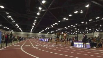 Women's 4x4 - 2014 NCAA D1 Indoor Championships, Francis Catches Spencer At The Line