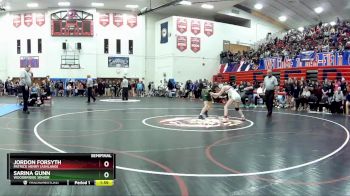 100 lbs Semifinal - Sarina Gunn, Woodbridge Senior vs Jordon Forsyth, Patrick Henry (Ashland)