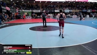 103 lbs Semifinal - Sam Henry, Soldotna vs BRIGG PETTIJOHN, Wasilla High School