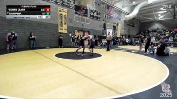 205 lbs Cons. Round 2 - Liam Pena, TITANS WC vs Logan Clark, Elk Grove Wrestling Academy