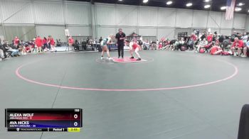 155 lbs Placement Matches (8 Team) - Alexa Wolf, Arkansas Red vs Ava Hicks, South Carolina