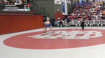 138 lbs Quarterfinal - Brandon Buck, Father Ryan High School vs Cooper Mariakis, McCallie School