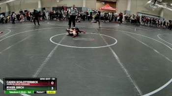 50 lbs Cons. Round 3 - Caden Schlotterbeck, Havre De Grace Warriors vs Ryker Girch, Warhawks