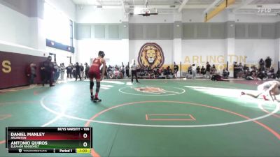 106 lbs Cons. Round 2 - Daniel Manley, Arlington vs Antonio Quiros, Eleanor Roosevelt