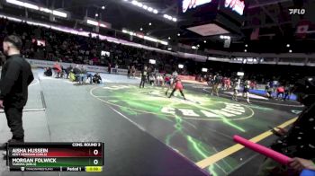 Girls 170 lbs Cons. Round 3 - Aisha Hussein, Kent Meridian (Girls) vs Morgan Folwick, Tahoma (Girls)