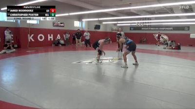 157 lbs Cons. Round 3 - Christopher Foster, Millikin vs Jared Rodriguez, Grand View (Iowa)