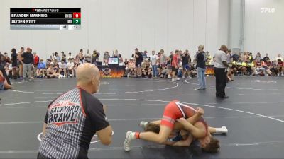 132 lbs Round 2 (6 Team) - Brayden Manning, Backyard Brawlers Gold vs Jayden Stitt, Missouri Outlaws