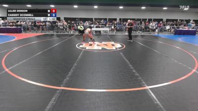 100 lbs Quarterfinal - Lillee Denson, MI vs Cassidy OConnell, WI