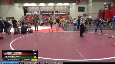 70 lbs Quarterfinal - Thomas Haywood, Chelsea Wrestling vs Jackson McGivney, Gulf Coast Wrestling Club