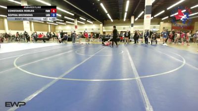 110 lbs Consi Of 4 - Constanza Robles, Panhandle RTC vs Sophia Browning, LASA High School Wrestling