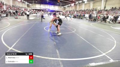 144 lbs Consi Of 16 #2 - Lazarus Martinez, West Las Vegas Jr Wrestling vs Julian Estrada, Stout Wrestling Academy