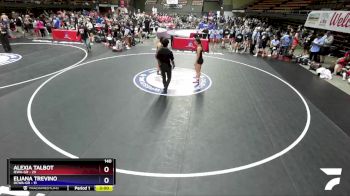 140 lbs Round 2 (16 Team) - Alexia Talbot, IEWA-GR vs Eliana Trevino, OCWA-GR