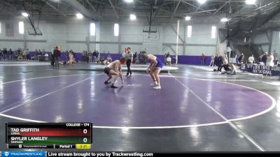 174 lbs Cons. Round 4 - Shyler Langley, Simpson vs Tad Griffith, Loras