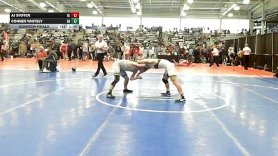 132 lbs Quarterfinal - Aj Stover, NJ vs Conner Whitely, OH