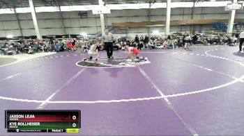 80 lbs Cons. Round 3 - Jaxson Lejia, Weiser vs Kye Rollheiser, Minico