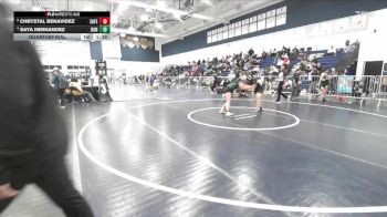 130 lbs Quarterfinal - Chrystal Benavidez, San Fernando vs Saya Hernandez, Bonita