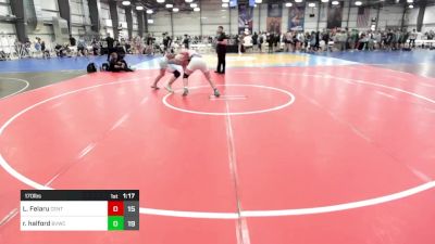 170 lbs Rr Rnd 3 - Luca Felaru, Central Maryland Wrestling Red vs Ricky Halford, Buffalo Valley White