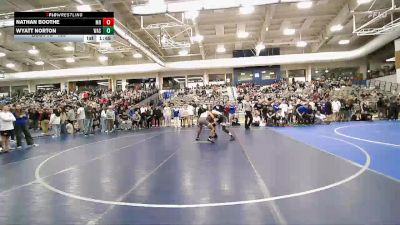 120 lbs Champ. Round 1 - Wyatt Norton, Wasatch vs Nathan Boothe, Mountain Ridge