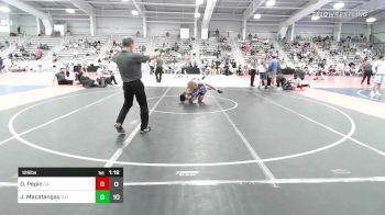 126 lbs Round Of 32 - Dylan Pepin, Combat Athletics Black vs Jacob Macatangay, Illinois Menace Lightning