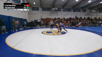 194 lbs Champ. Round 3 - Clayton Biggs, Lassen vs Ricardo Rios, Madera