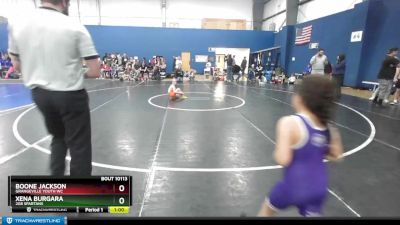 56-59 lbs Round 5 - Brooks Pingree, All In Wrestling Academy vs Annaliyah Ramirez, Fighting Squirrels