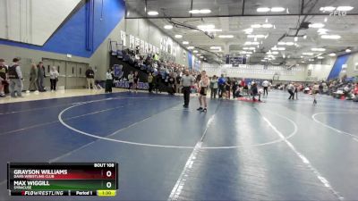 112 lbs Cons. Round 1 - Max Wiggill, Syracuse vs Grayson Williams, Davis Wrestling Club