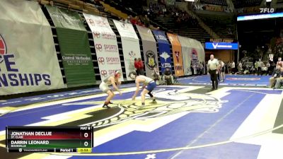 113 Class 2 lbs Cons. Round 1 - Darrin Leonard, Boonville vs Jonathan Declue, St. Clair