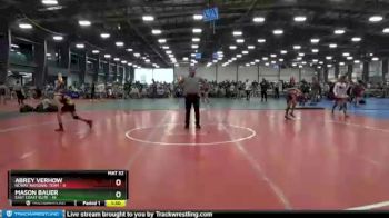 84 lbs Round 4 (6 Team) - Abrey Verhow, NCWAY National Team vs Mason Bauer, East Coast Elite