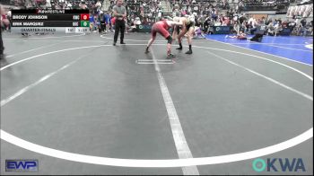 132 lbs Quarterfinal - Brody Johnson, Kiefer Wrestling Club vs Erik Marquez, OKC Saints Wrestling