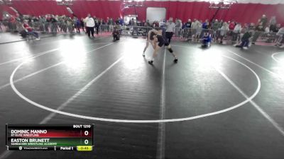 130 lbs Cons. Round 2 - Dominic Manno, RT Elite Wrestling vs Easton Brunett, Sarbacker Wrestling Academy